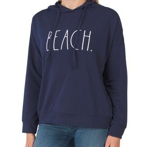 NWT Rae Dunn Beach Hoodie Sweatshirt